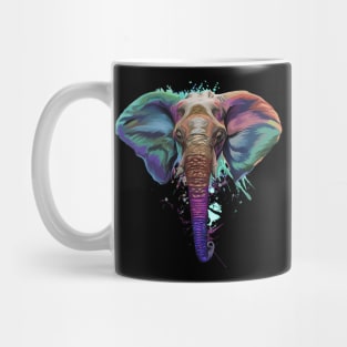 Splash Art Elephant T Shirt | Gifts for Elephant lovers Mug